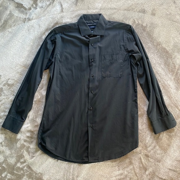 Black Button Down Dress Shirt - Picture 1 of 4